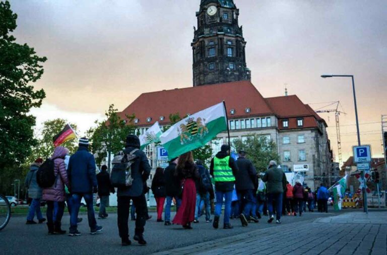 FREIE SACHSEN Demonstration Dresden