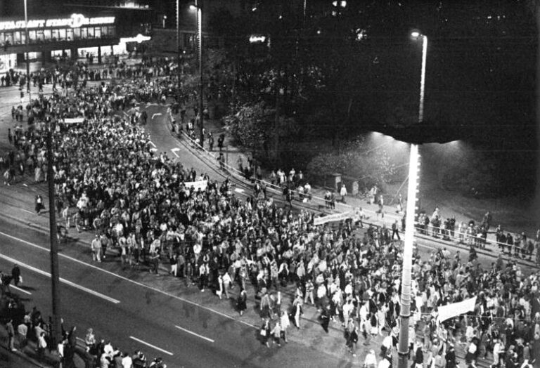 Montagsdemonstration Leipzig Einheit